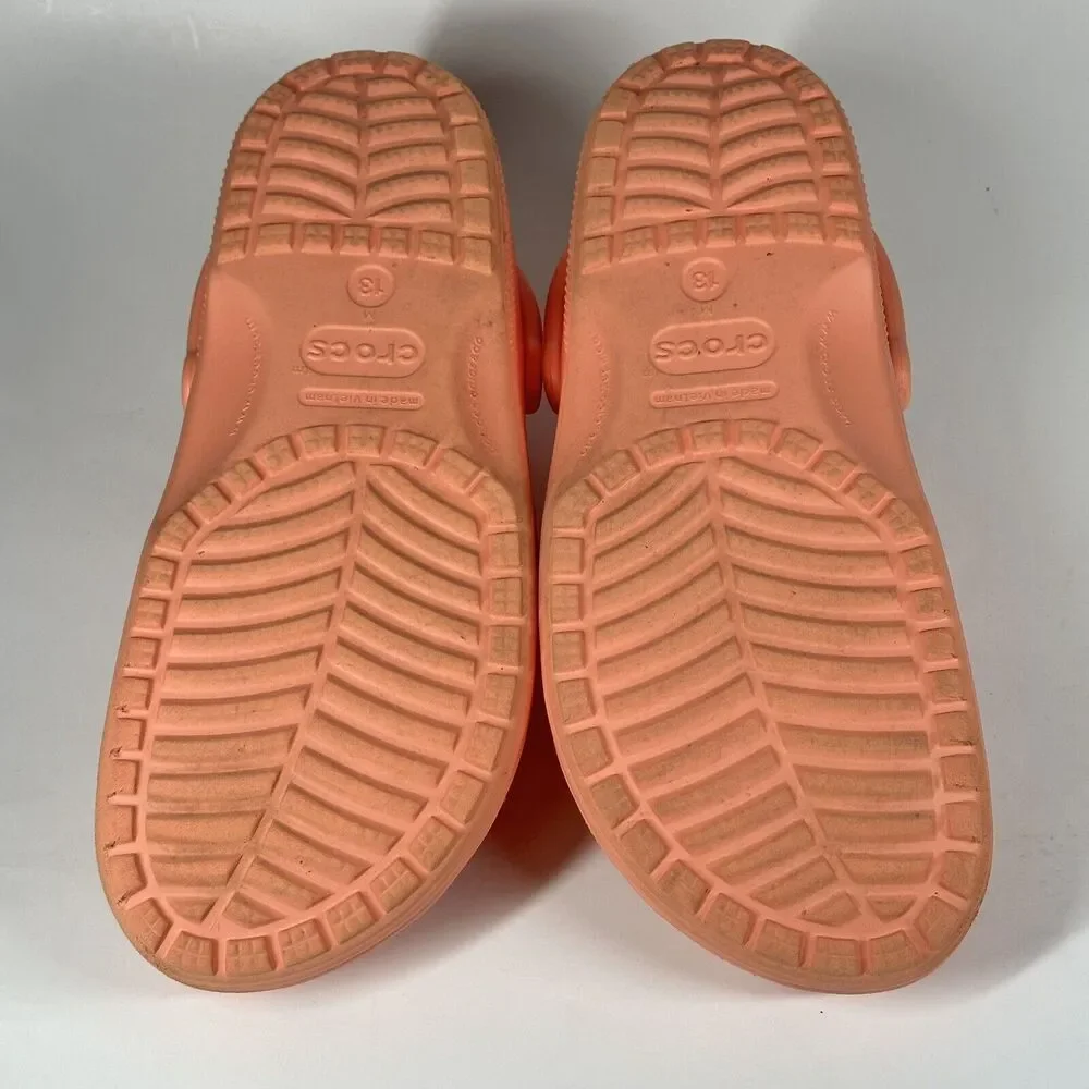 Crocs Mens Size 13 Papaya Classic Clog Mule Authentic Shoe Style 10001 - Picture 11 of 15